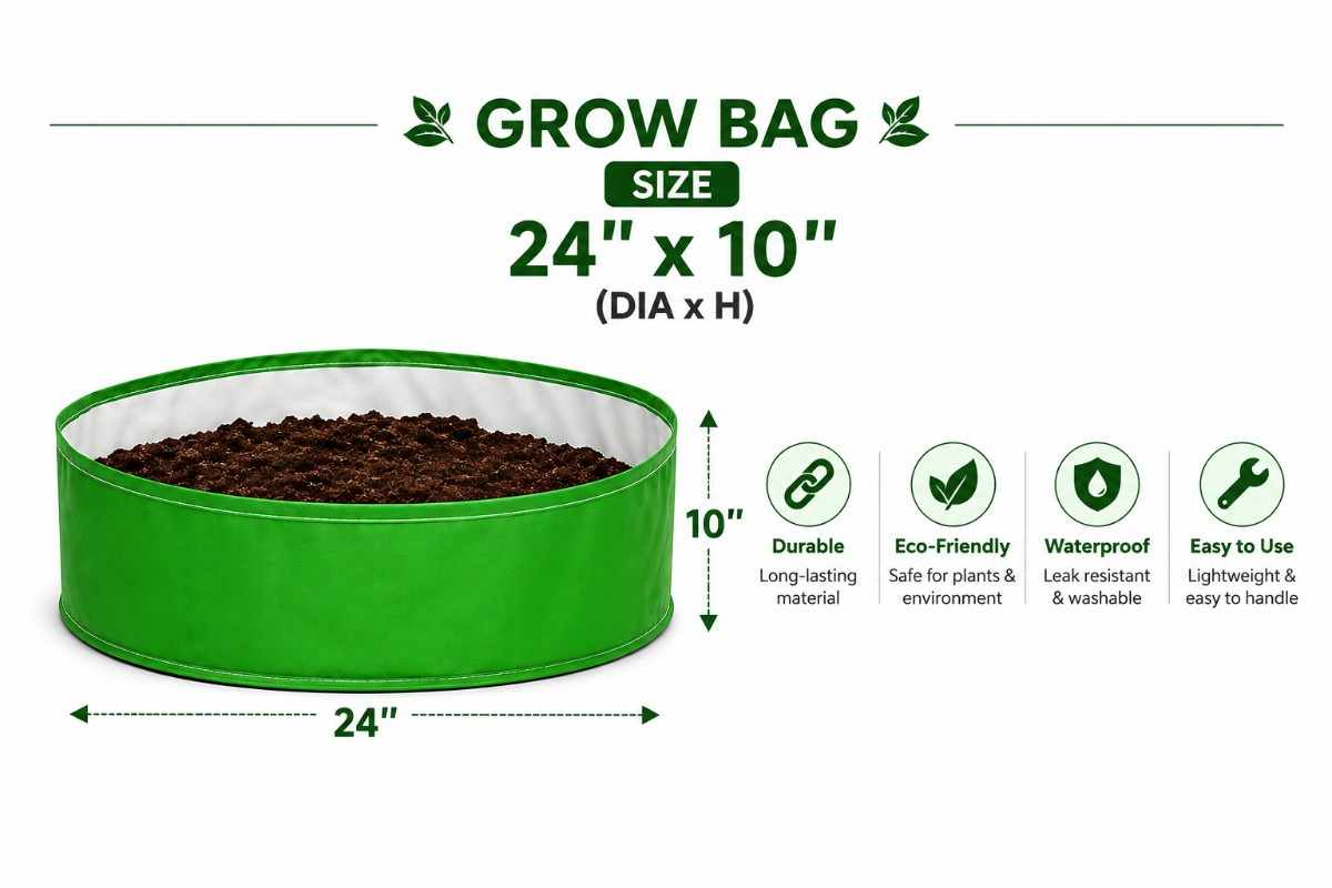 GBE 2002 Hdpe Round Grow Beds