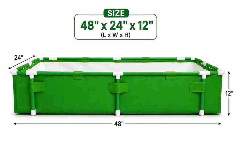 GBE 2005 HDPE Rectangle Grow Beds